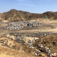 landscape with trash