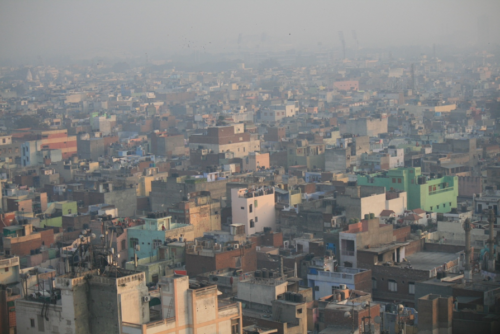 Air pollution in New Delhi, India. Photo: Jean-Etienne Minh-Duy Poirrier via Flickr. CC by SA 2.0.