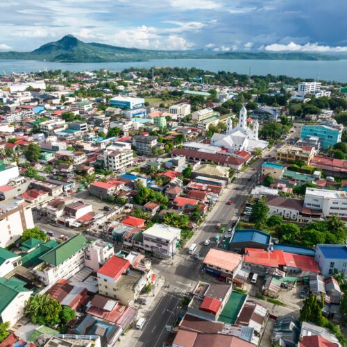 Aerial view of Tacloban City, Philippines